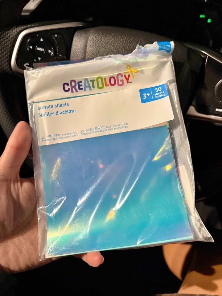 Acetate Holographic Transparent Sheets