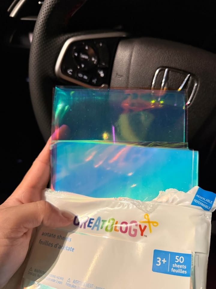 Acetate Holographic Transparent Sheets - photo 2