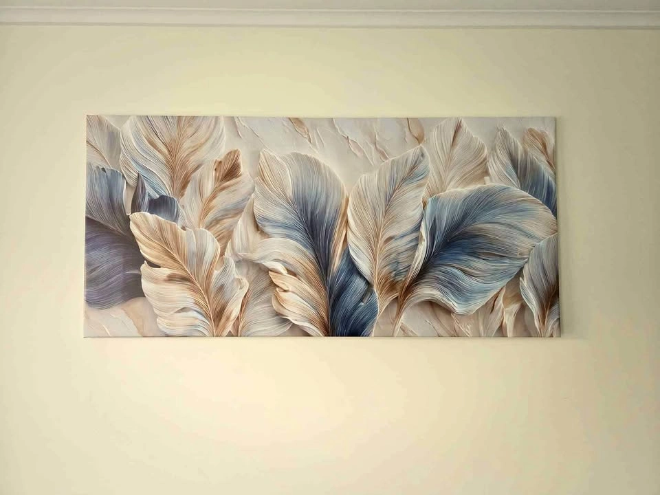 Abstract Feather Wall Art (52 x 24)