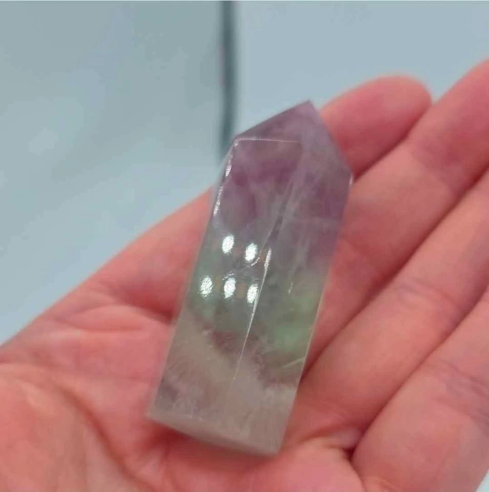 Rainbow Fluorite Crystal Tower - photo 2
