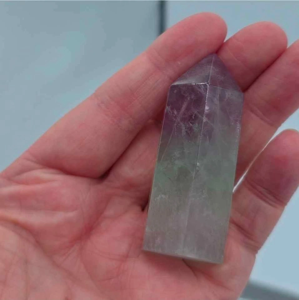 Rainbow Fluorite Crystal Tower - photo 3