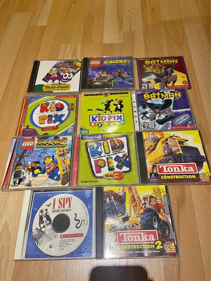 $6 for Lot of 11 PC Games for Kids - LEGO, Batman, Tonka & More