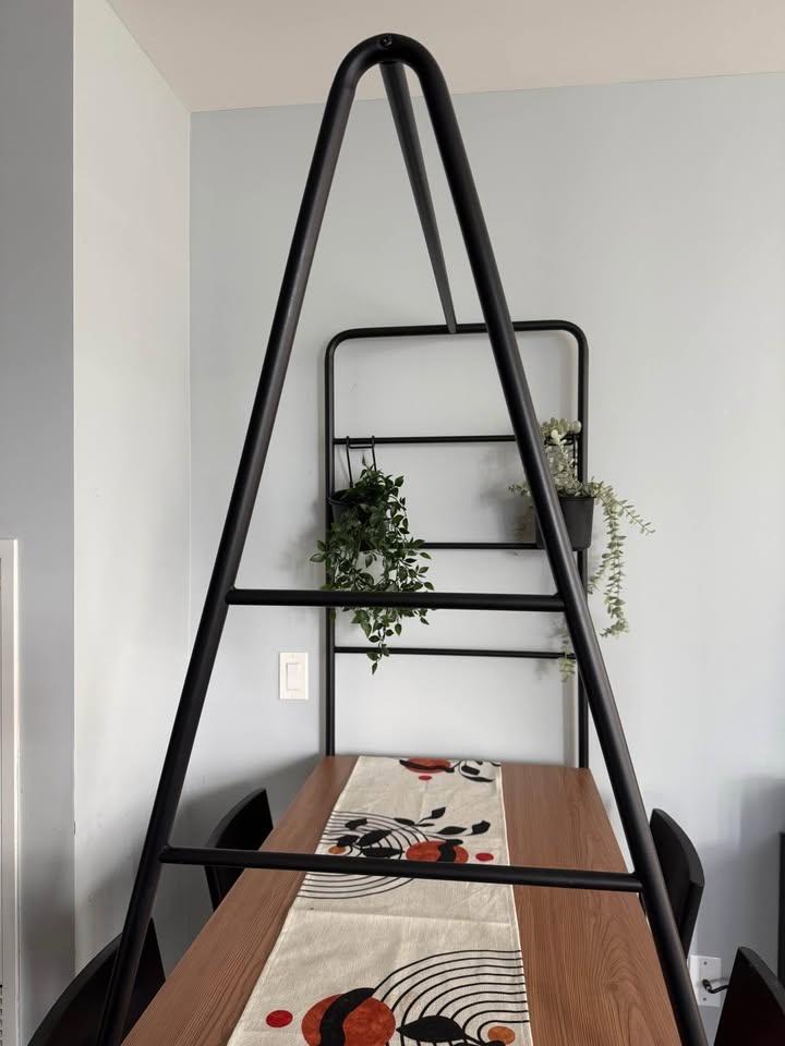 IKEA Dining Table and 4 Chairs with Cushions & Plants - photo 2