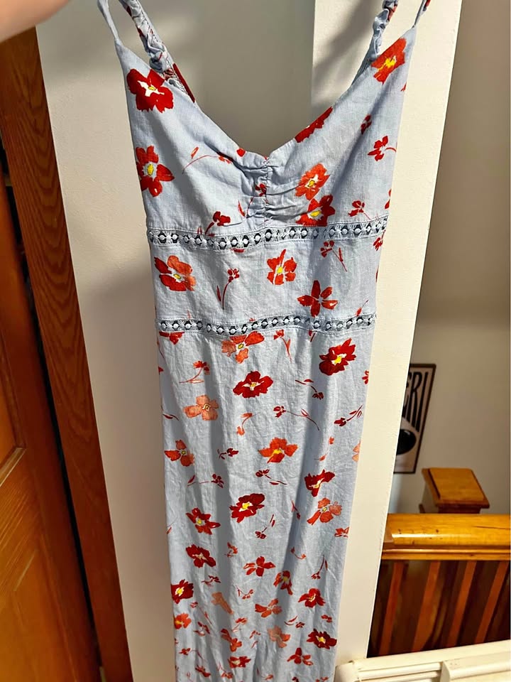 Light blue floral Zara dress