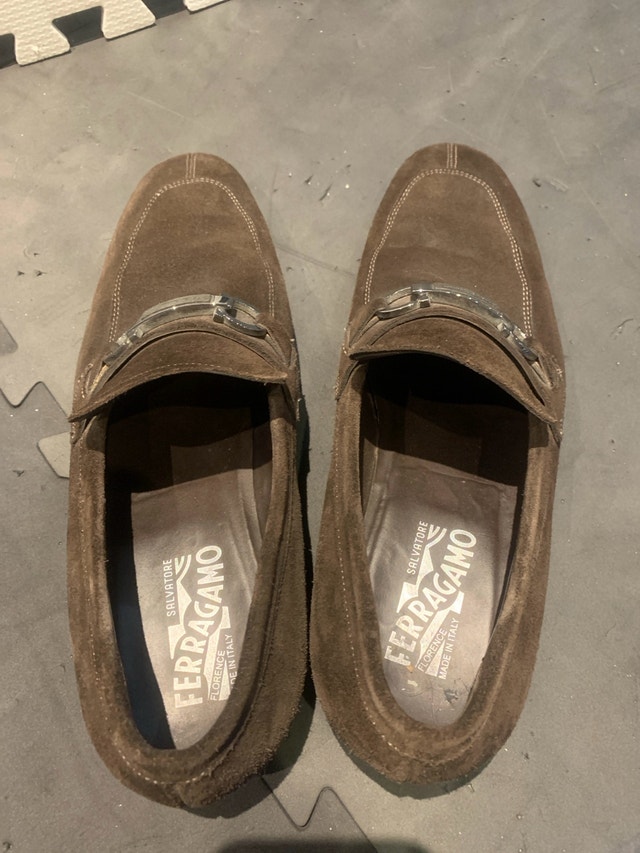 Salvatore Ferragamo Brown Suede Loafers - photo 3