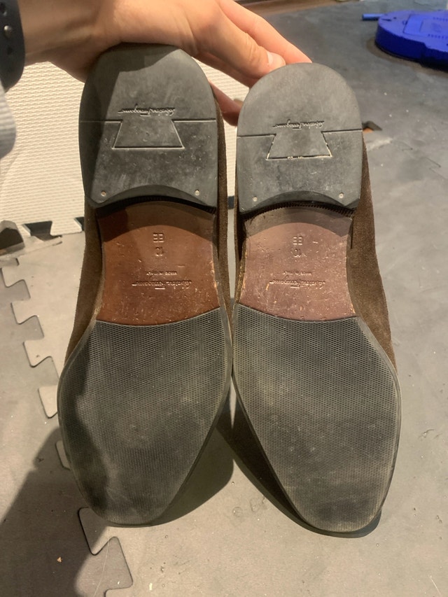 Salvatore Ferragamo Brown Suede Loafers - photo 4