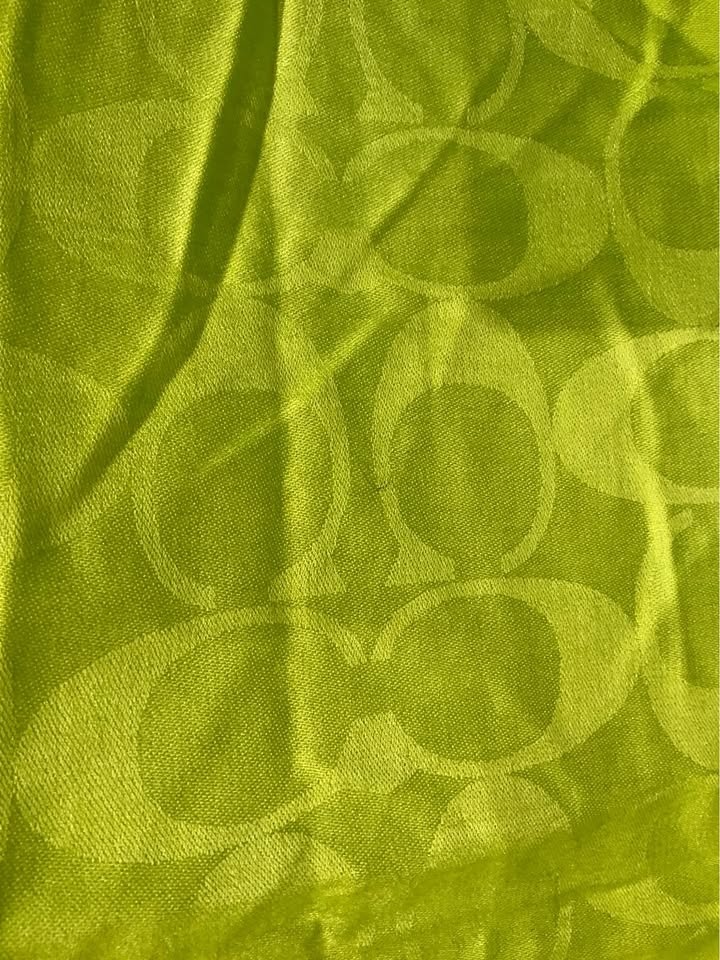 Coach Scarf / Swimsuit Wrap Large Lime Green - photo 2