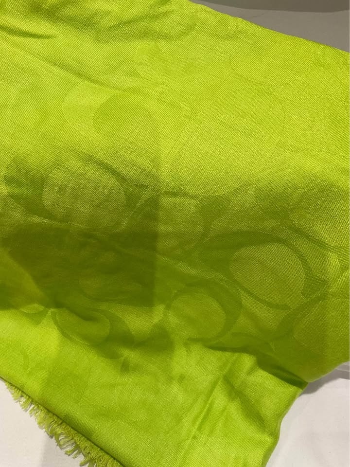 Coach Scarf / Swimsuit Wrap Large Lime Green - photo 3