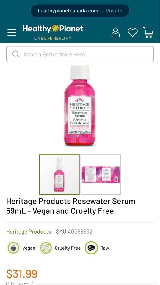 Heritage Store Rosewater Serum - photo 2