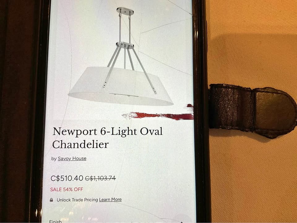 Chandelier Savoy House Newport 6 Light Linear Pendant