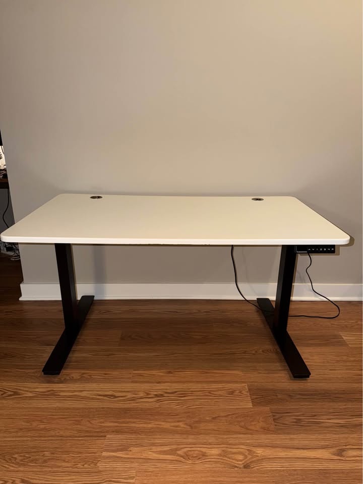 Autonomous Electric Standing Desk - White/Black