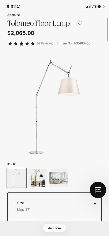 Tolomeo Mega Floor Lamp – Iconic Designer Statement Piece - photo 4