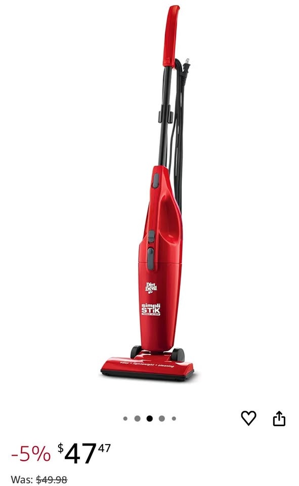 3 in 1 Dirt Devil Simpli-Stik Vacuum Cleaner