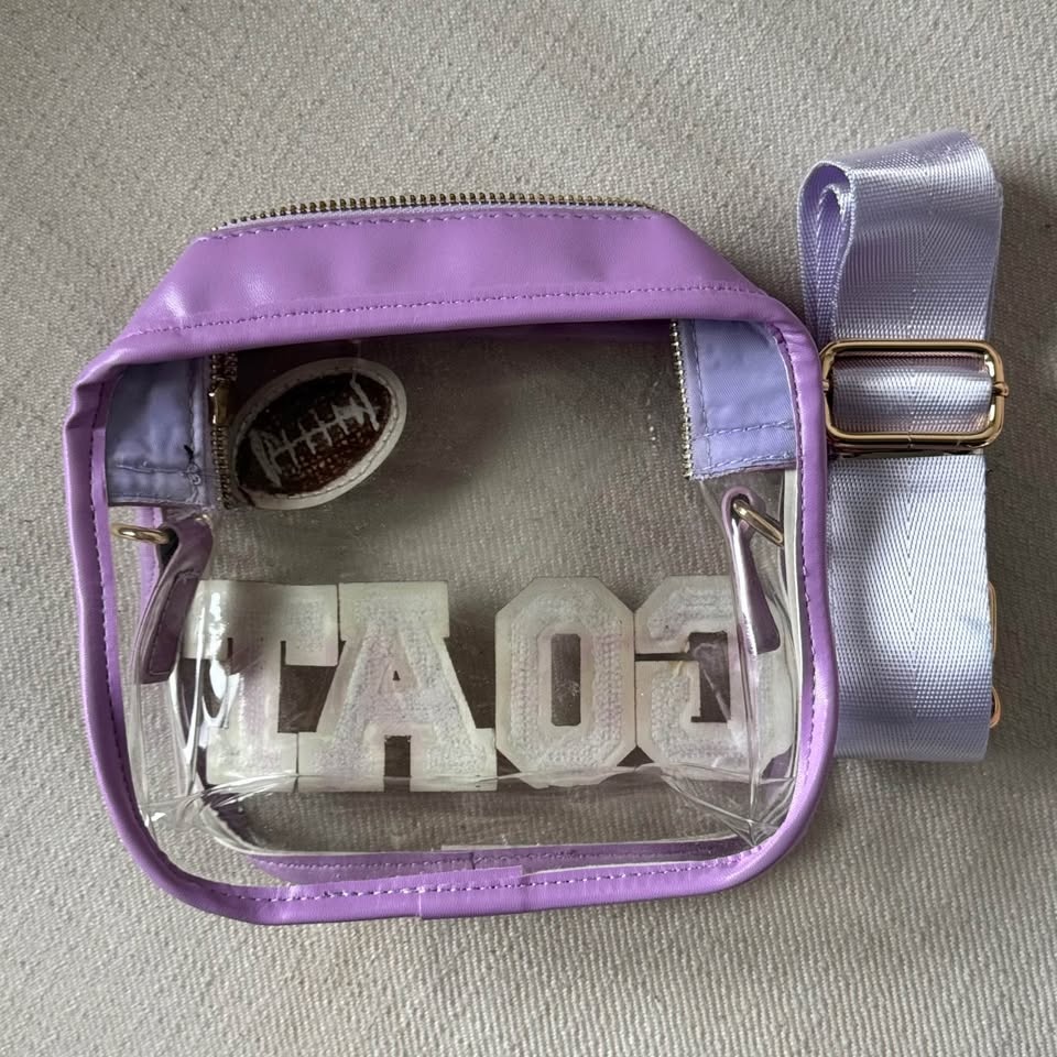 Football Sunday Super Bowl Clear Bag | GOAT | Perfect for Stadiu - photo 4