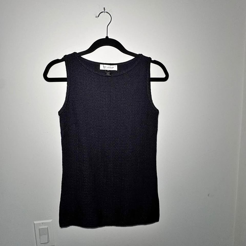 St.John Textured Knit Top | Size XS