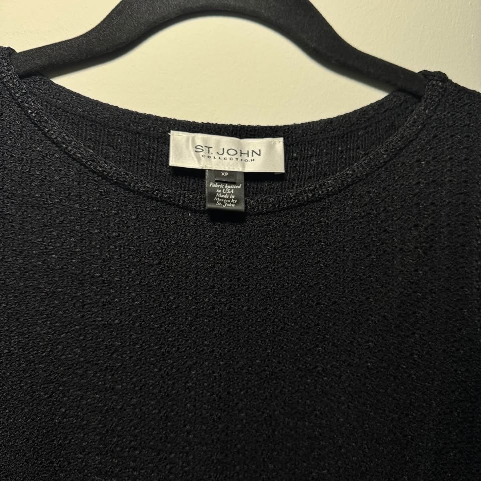 St.John Textured Knit Top | Size XS - photo 2