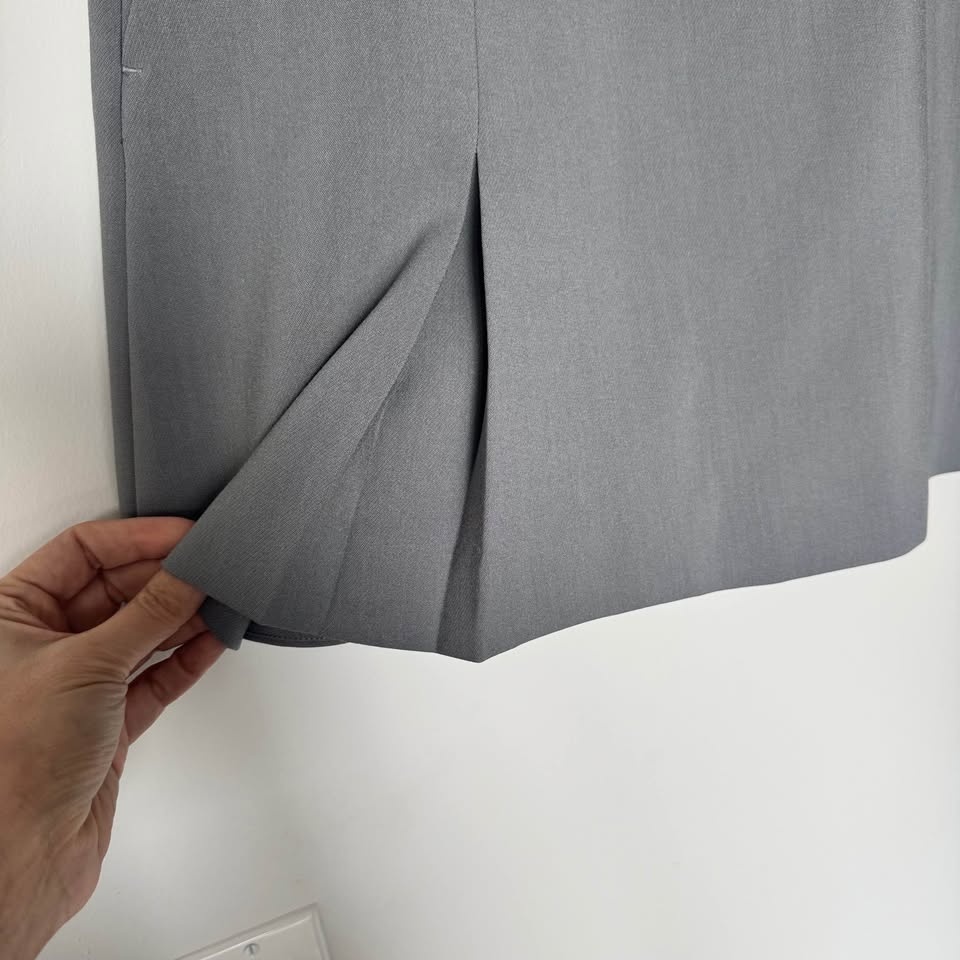 Steel Grey Mini Tennis Skirt | Large | New w Tags - photo 4