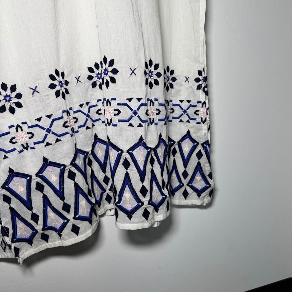 Zingara Kaftan Cotton Embroidered Swimsuit Coverup - New w Tags - photo 3