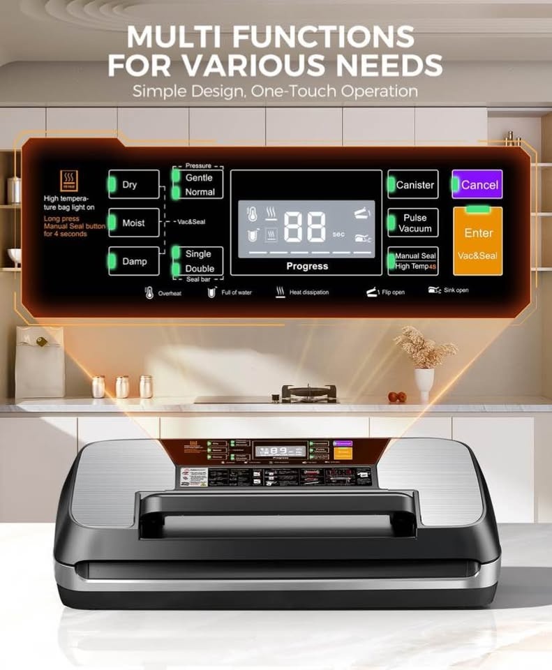 MZRO 95kpa Vacuum Sealer Machine, Commercial Full Automatic Food - photo 4