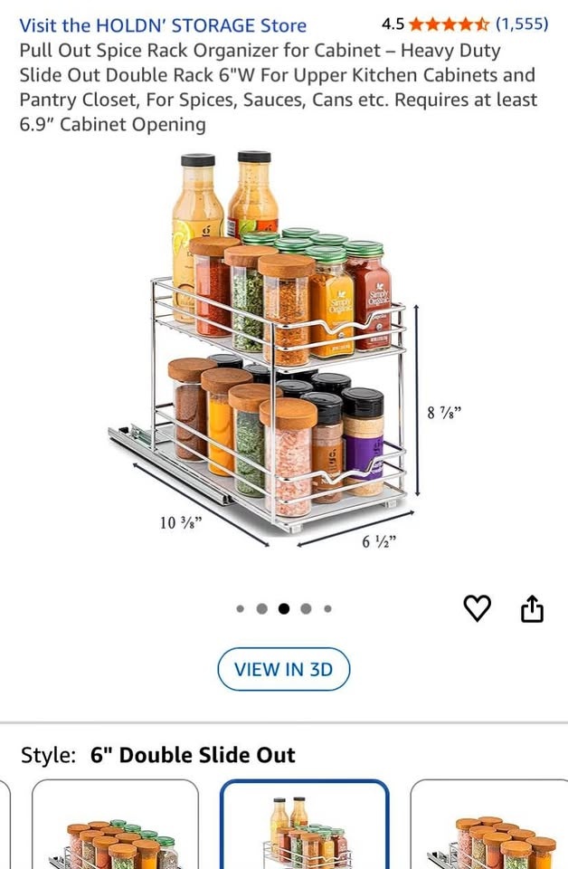 Pull Out Spice Rack Organizer for Cabinet