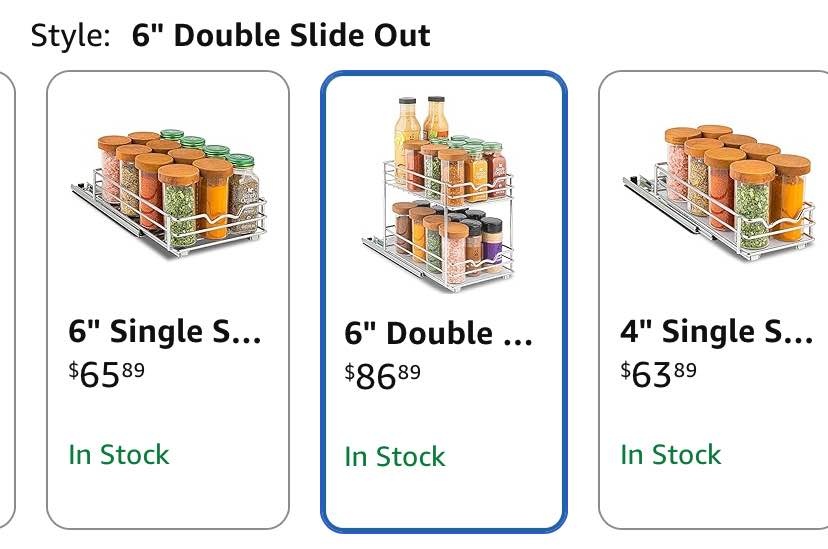 Pull Out Spice Rack Organizer for Cabinet - photo 2