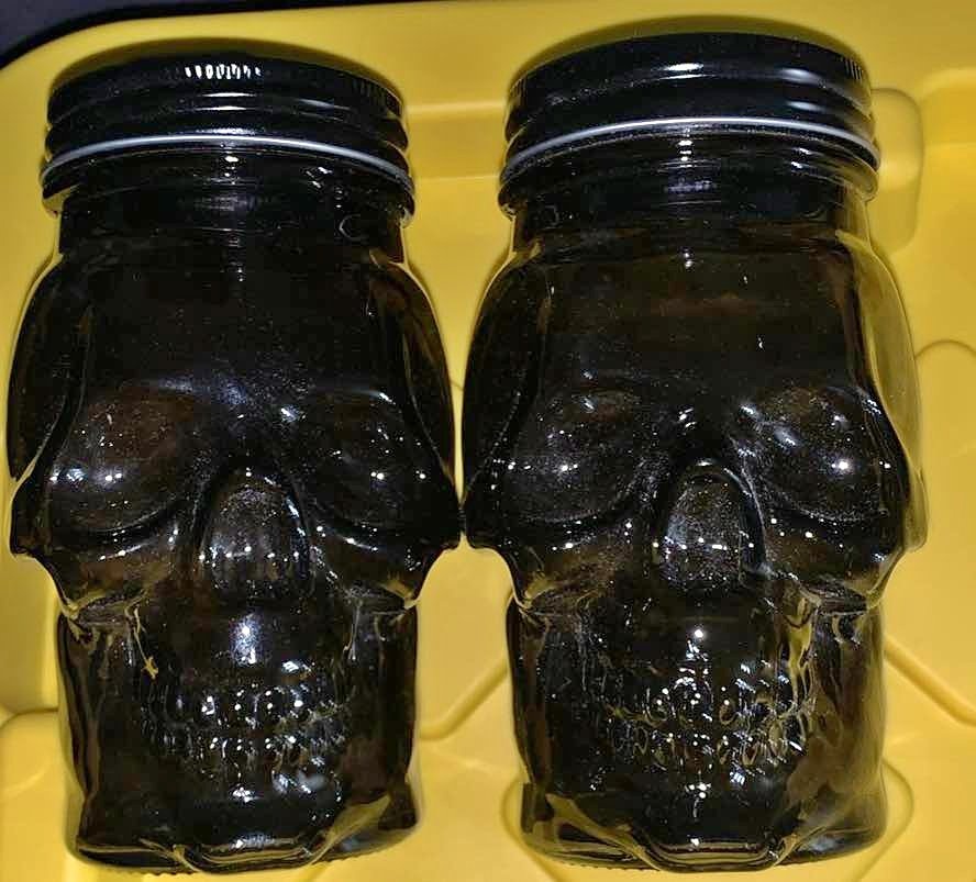 Brand New Black Skull Jars
