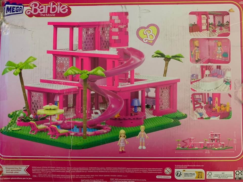 MEGA Barbie The Movie Building Toys Set, DreamHouse Replica with - photo 2