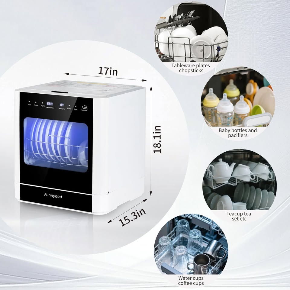 Brand new Funnygod Portable Countertop Dishwasher - photo 2