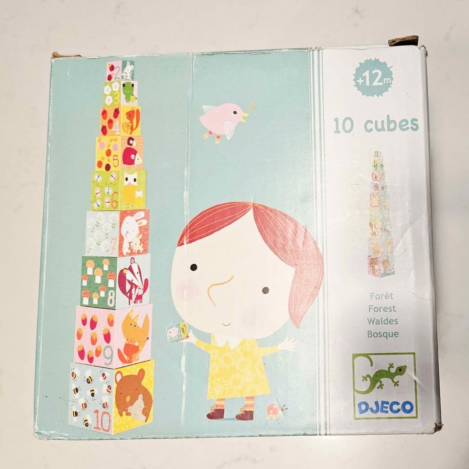 Award-Winning Djeco Forest Stacking Cubes (10 Pcs) - photo 5