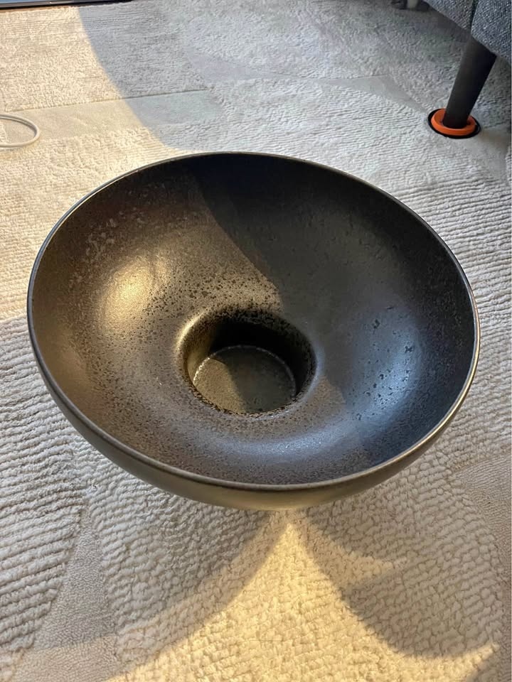 CB2 Ceramic Pedestal Bowl