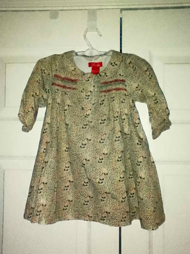 Lulu Toddler Girls Dress Size 2 Floral Smocking