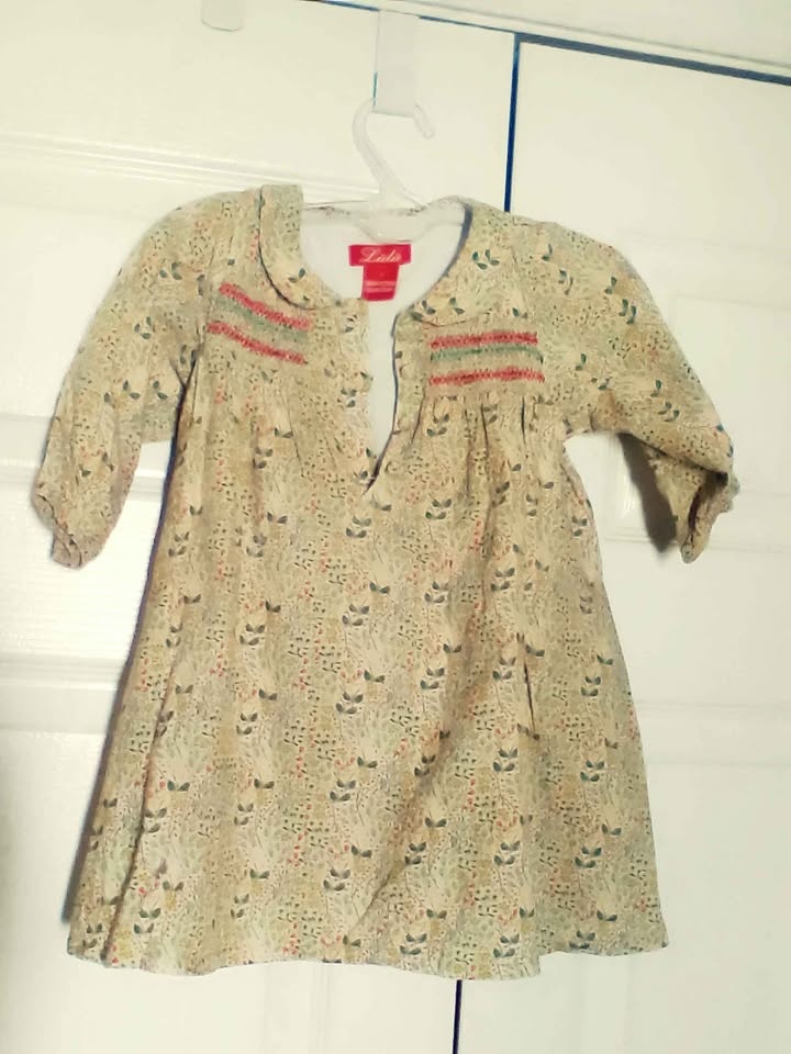 Lulu Toddler Girls Dress Size 2 Floral Smocking - photo 2