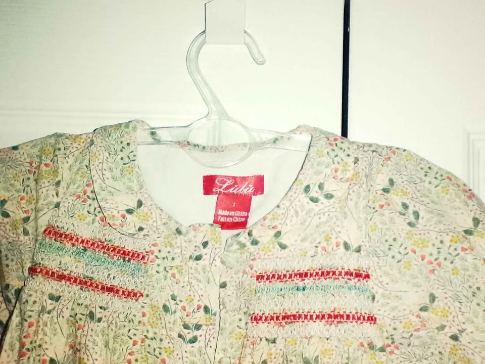 Lulu Toddler Girls Dress Size 2 Floral Smocking - photo 4