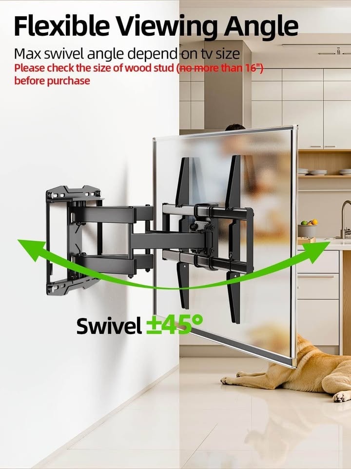 USX MOUNT Full Motion TV Wall Mount 37-86" Dual Arm - photo 5