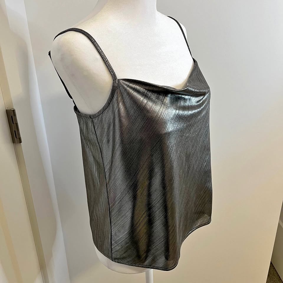 Gentle Fawn Metallic Silver Tank Top - NWT - Size XS
