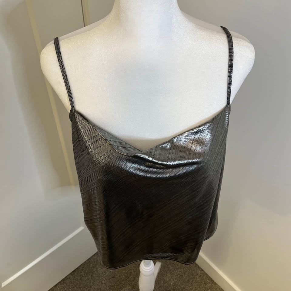 Gentle Fawn Metallic Silver Tank Top - NWT - Size XS - photo 2