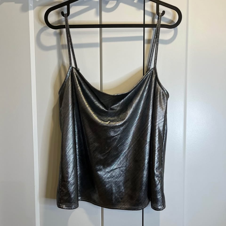 Gentle Fawn Metallic Silver Tank Top - NWT - Size XS - photo 5