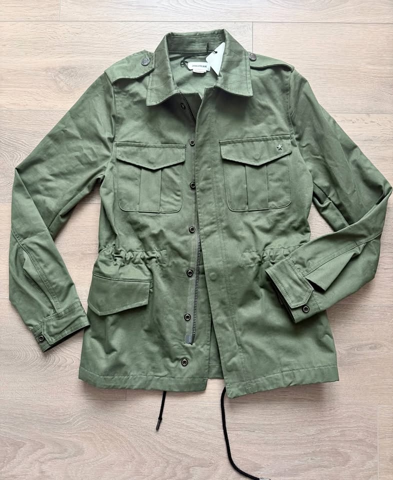 BNWT Zadig & Voltaire Kayak Amour Military Green Jacket - XS