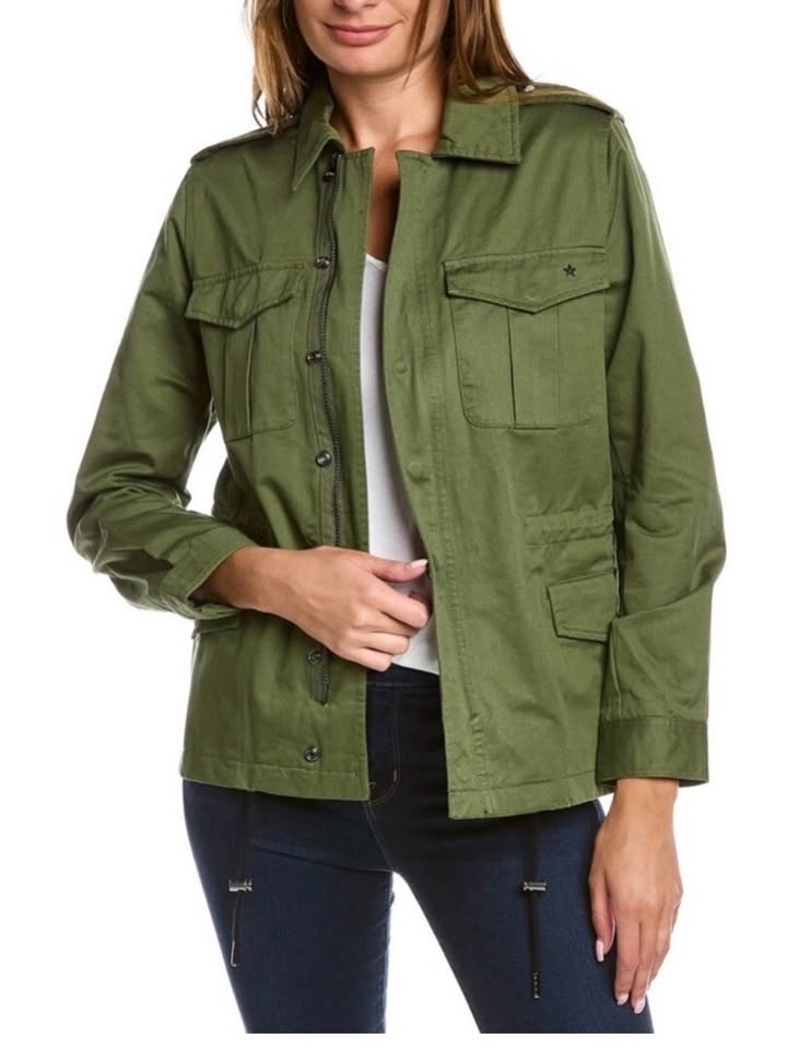 BNWT Zadig & Voltaire Kayak Amour Military Green Jacket - XS - photo 3