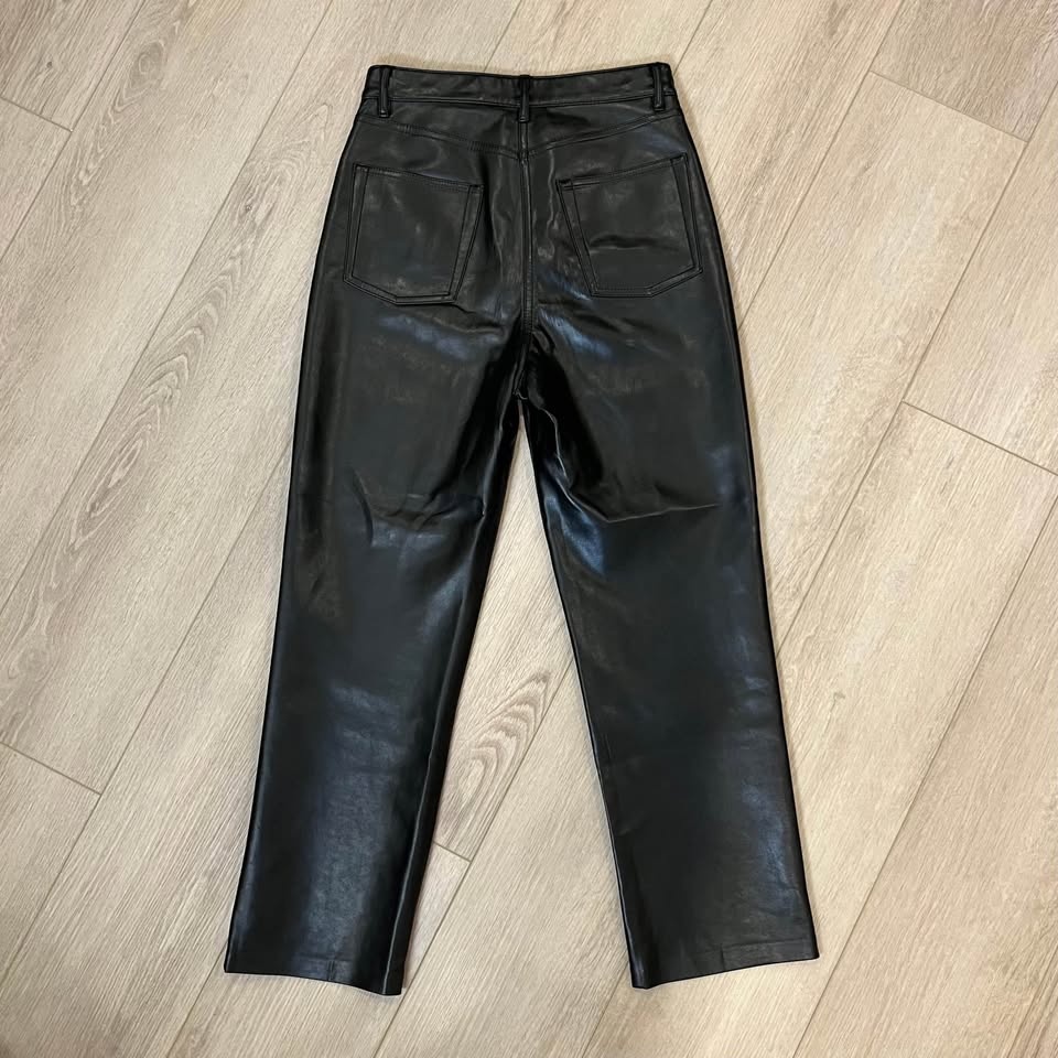Wilfred Melina Black Vegan Leather Pants - Size 4 - photo 5