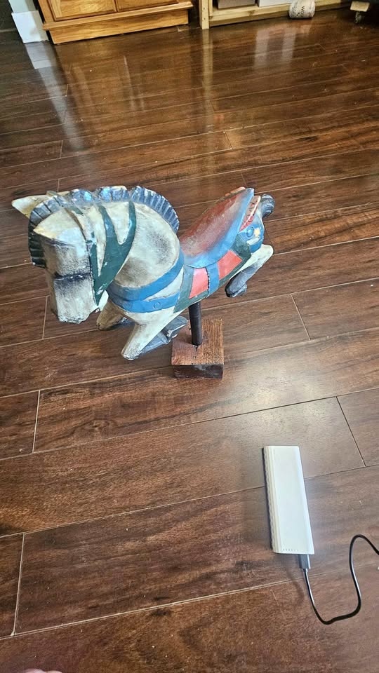 Hand carved antique horse