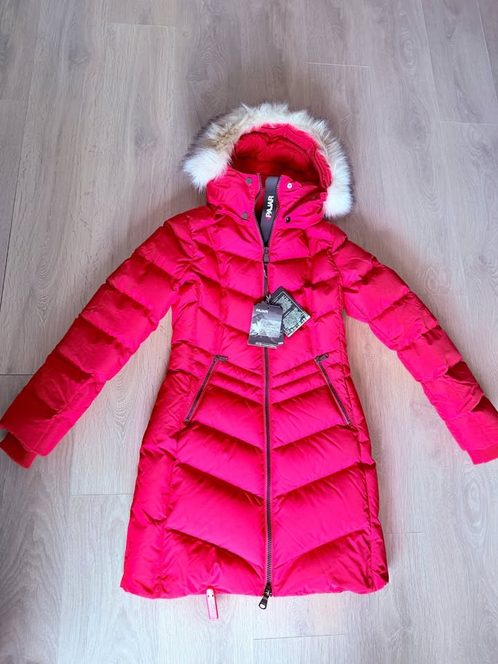 BNWT Women's Pajar Red Winter Parka Down Jacket - Size S