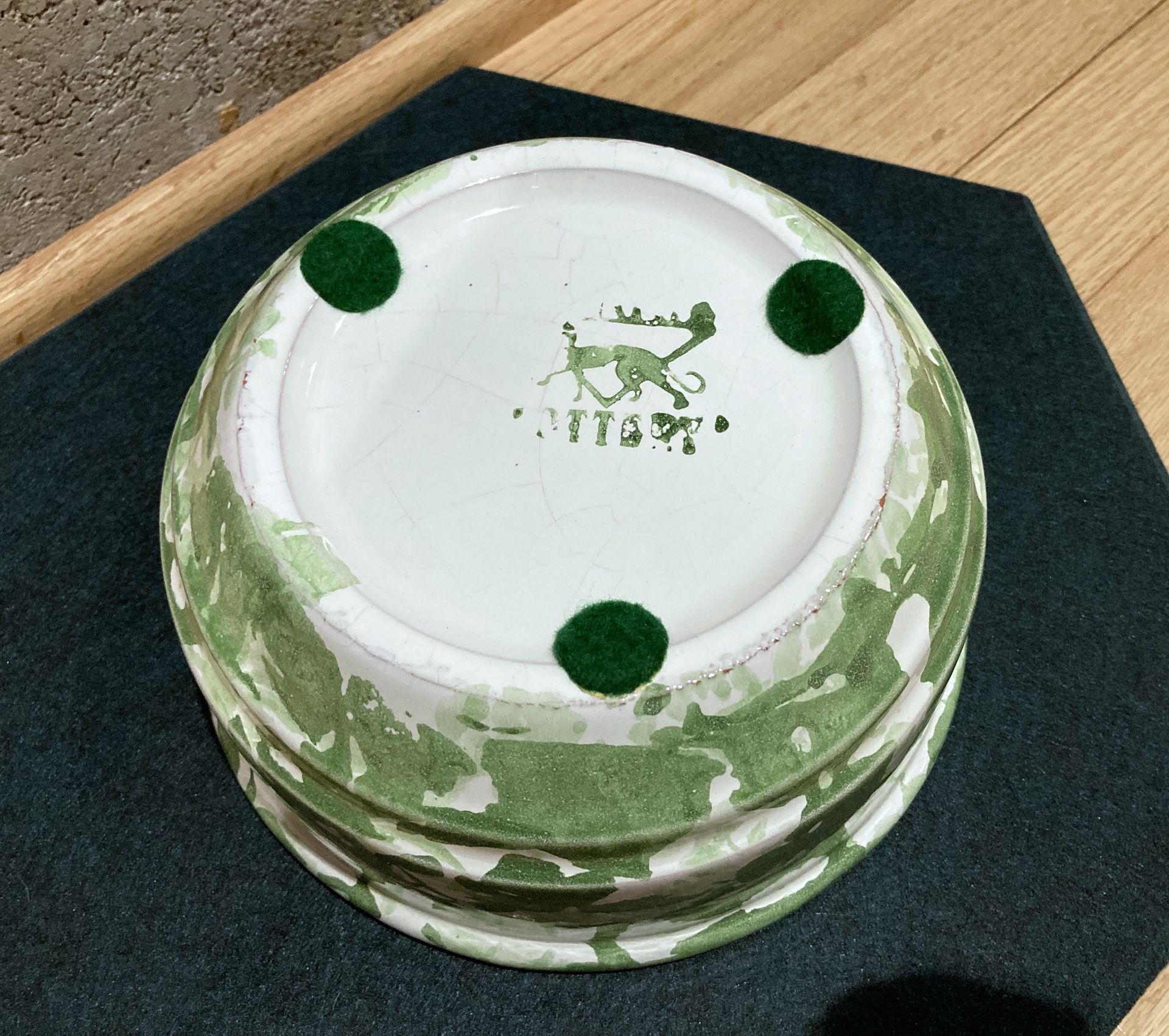 SILMA Italy Terracotta Pottery Flower Pot Planter Green/White - photo 4
