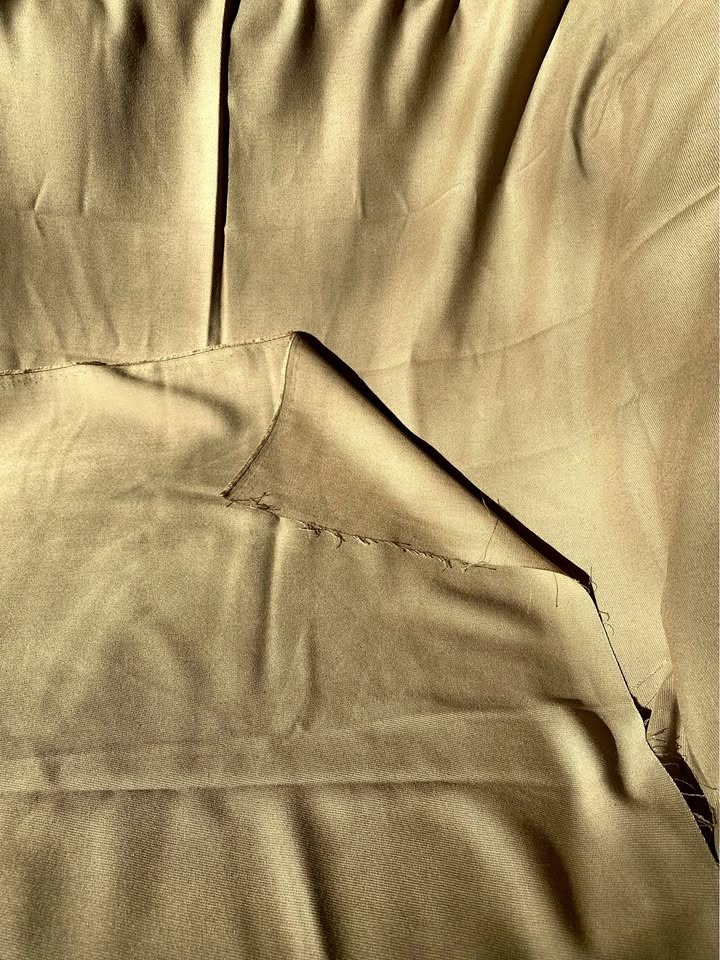 Light golden brown polyester fabric