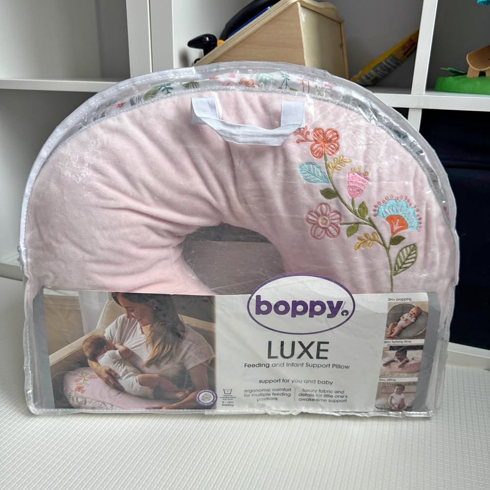 Boppy Luxe Feeding & Infant Support Pillow w/ Covers & Liner