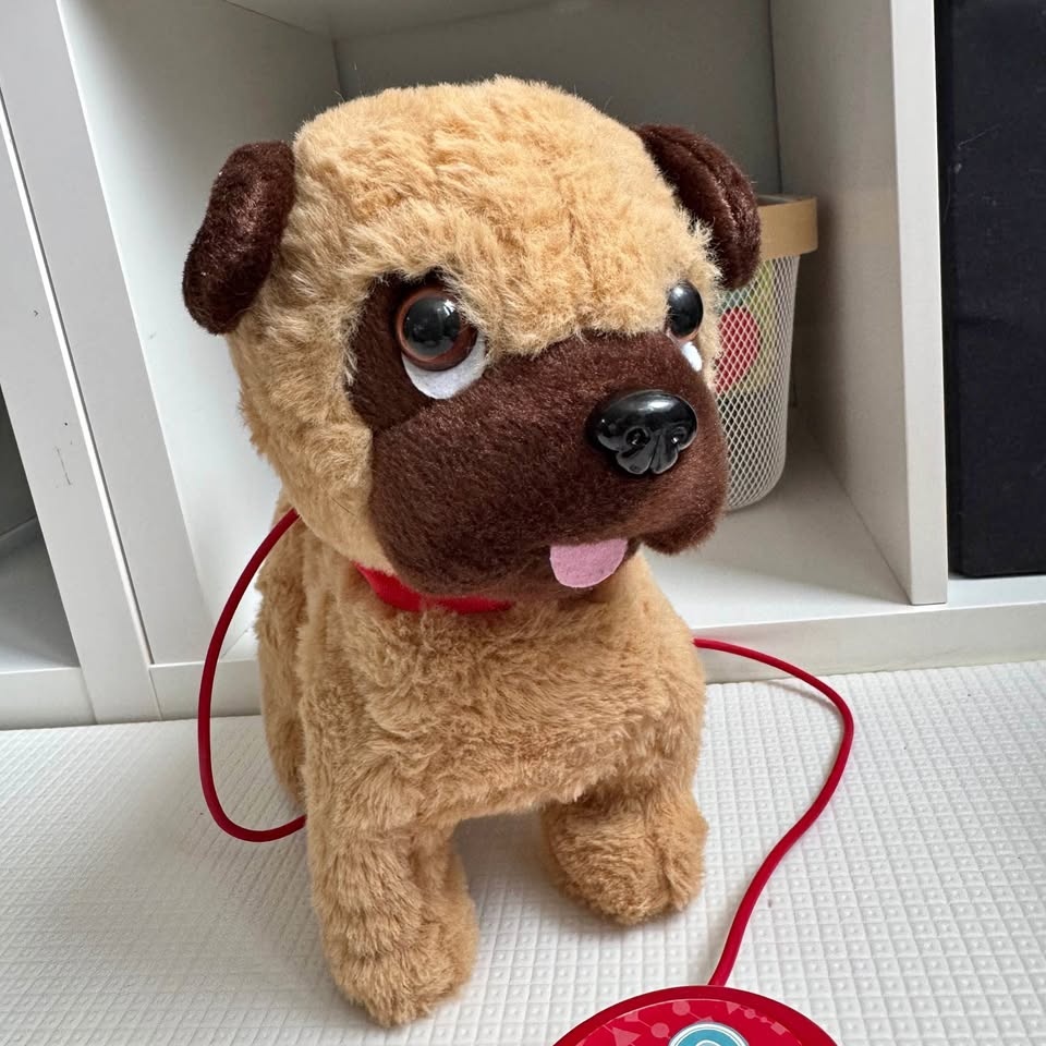 KID Connection Interactive Walking & Barking Plush Puppy w/ Leas