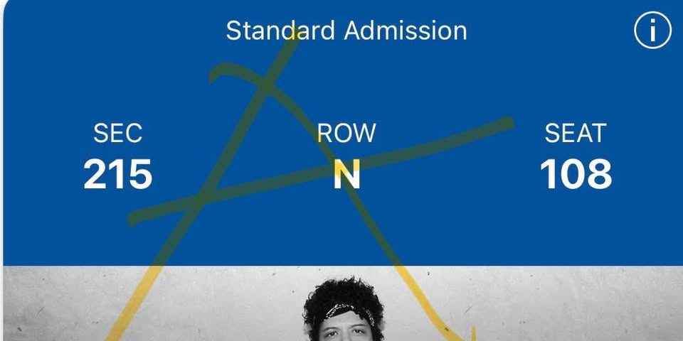 Bruno Mars Tickets - 4 Seats Together - photo 3