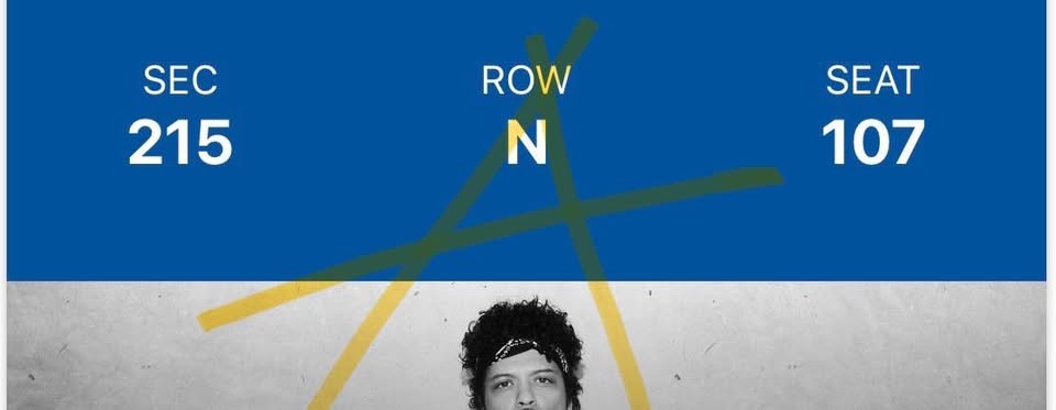 Bruno Mars Tickets - 4 Seats Together - photo 4
