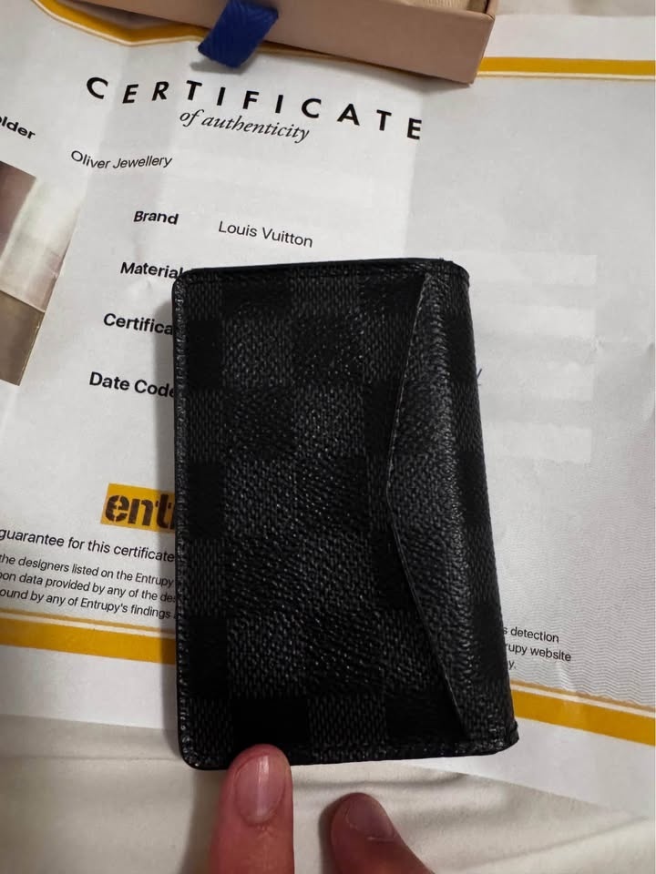 Authentic LV pocket organizer black - photo 4