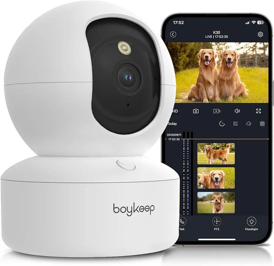 NEW Pet Camera – 2K 360° WiFi | Color Night Vision | 2-Way Audio